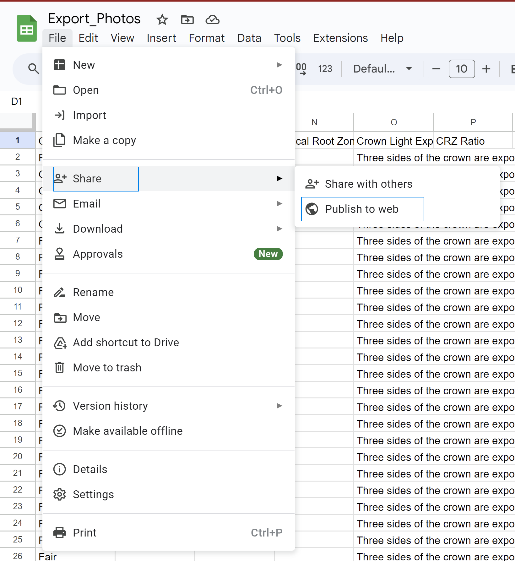 How To: Import Photos into Google Sheets – TreePlotter Support